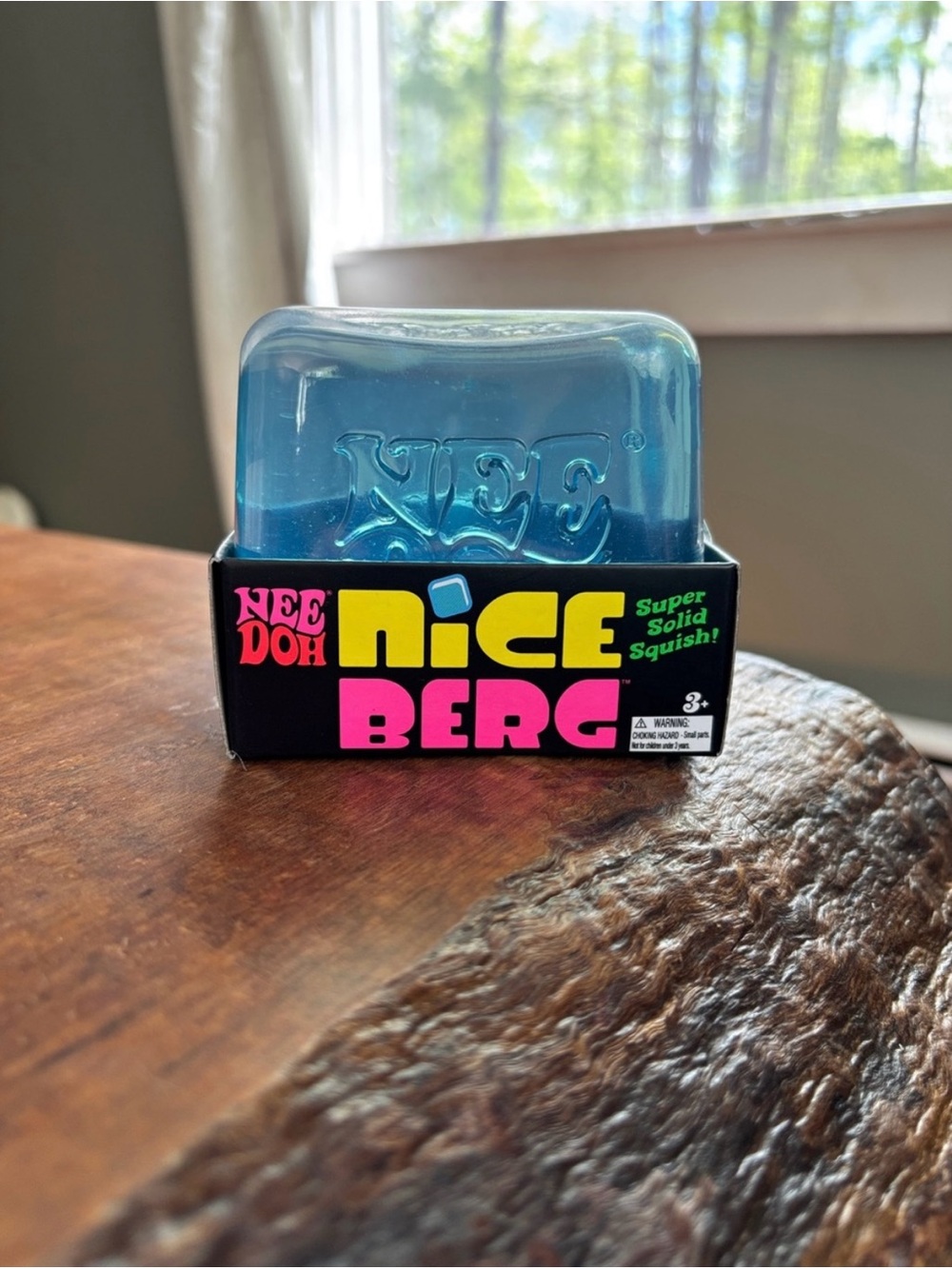 NeeDoh Nice Berg Blue Super Solid Squish Toy